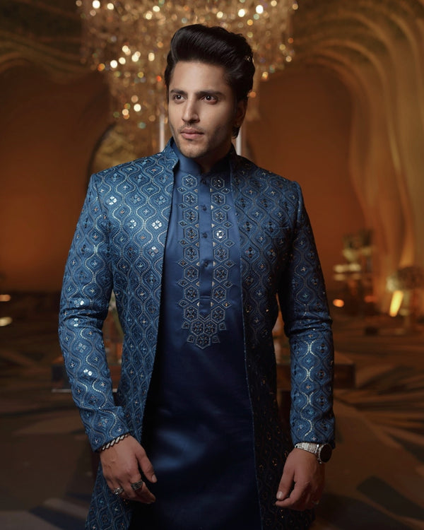 Designer Wear Jacket Style Sherwani