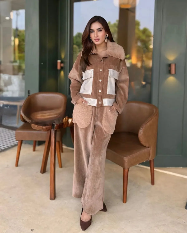 Winter Luxe Brown Co-ord Set