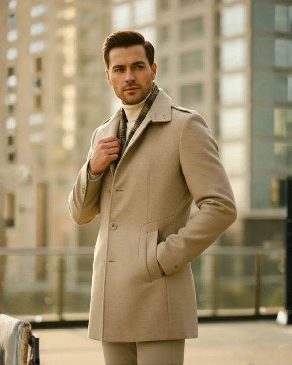 Beige Signature Winter Coat