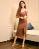 Designer Spaghetti Strap Midi Dress - Mahima Khan Chandani's Choice